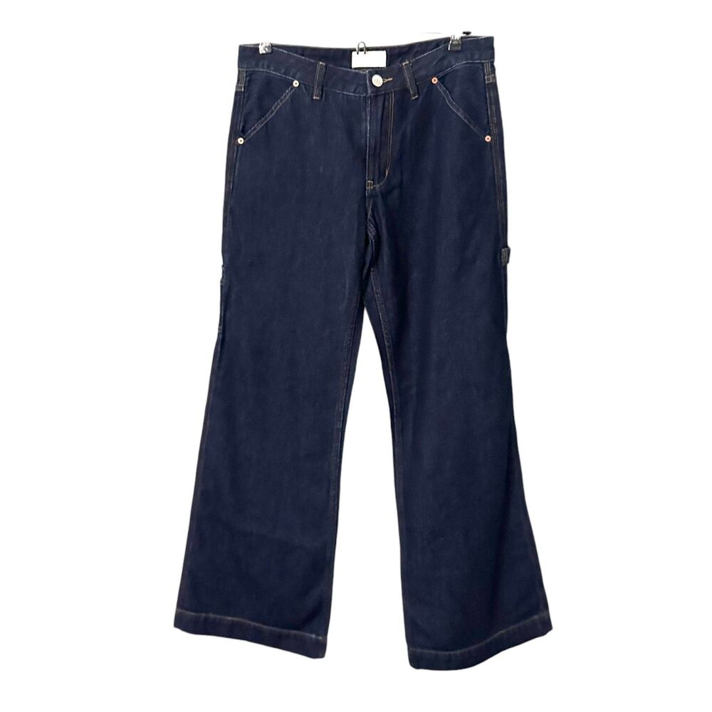 ZGY DENIM Relaxed Wide‎ Leg Denim Dark Wash Size 26